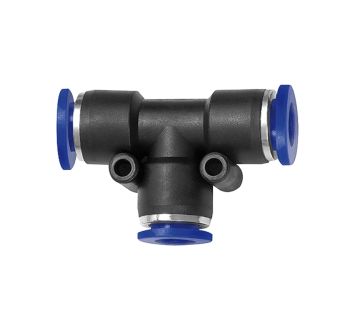 Push-in T-connector »Blue Series«, reducing, hose ext. Ø 2x4/1x6