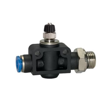 Throttle check valve »Blue Series«, Straight, G 1/2 o.