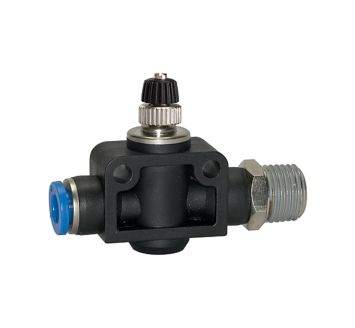 Throttle check valve »Blue Series«, Straight, R 3/8 o.