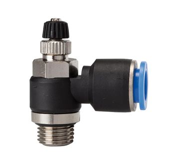 Throttle check valve »Blue Series«, Supply air throttle, G 1/8 o.