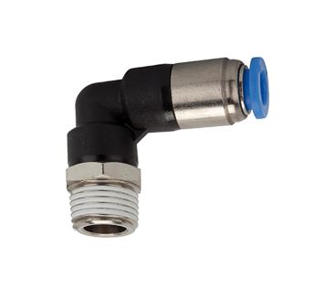 Push-in L-fitting »Blue Series«, Self-locking, R 1/8 o.