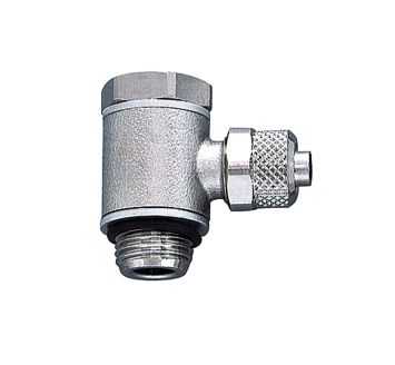 Angled pivot fitting with O-ring, G 1/2 o., for hose 12/10 mm