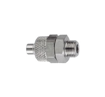 Straight screw-in fitting, G 1/2 o., for hose 12/9 mm, AF 24