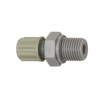 Straight screw-in fitting, G 1/4 o., for hose 4/6 mm, AF 17, PA