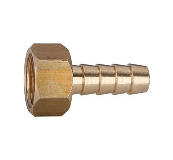 Screw-on hose connector, G 1/2, for hose I.D. 10 mm, AF 23, Brass