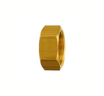 Closing cap (hexagonal design), G 1 1/4, AF 46, Brass