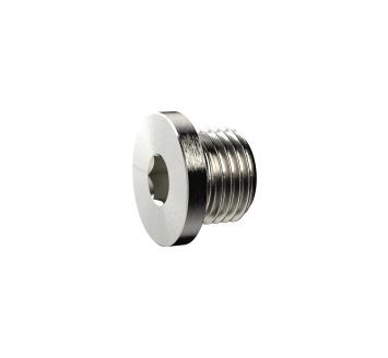 Locking screw, Hexagonal socket and flange, G 1/4, AF 6