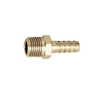 Screw-in hose connector, R 1/8 o., for hose I.D. 8 mm, AF 12