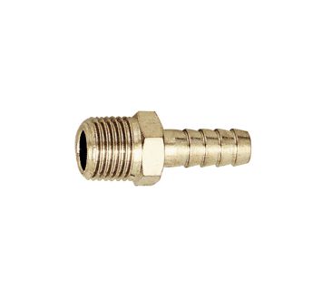 Screw-in hose connector, R 1/4 o., for hose I.D. 10 mm, AF 14