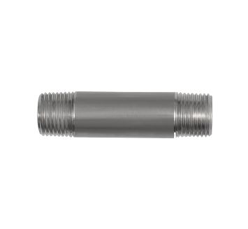 Pipe double nipple, R 1/4, Length 100 mm, Stainless steel 1.4571