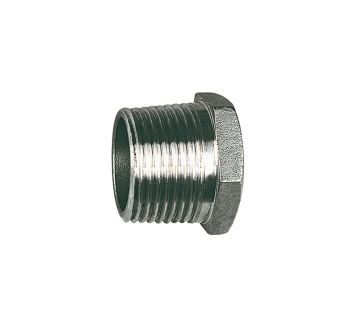 Stopper, Hexagonal, G 1/2, AF 26, Stainless steel 1.4408