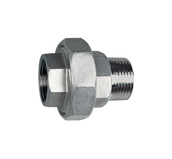 Removable Double threaded nipple, IT / ET, flat sealing, G 1/2