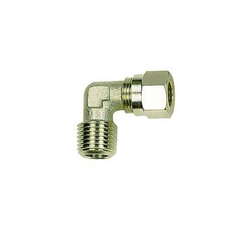 Angled screw-in fitting, R 3/8 o., Pipe exterior Ø 12 mm