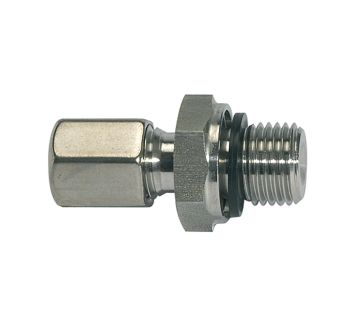 Straight screw-in fitting, G 1/2, Pipe exterior Ø 15