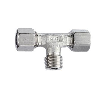 T screw-in fitting, R 1/8 o., Pipe exterior Ø 4 mm