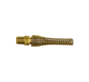 Rotating fitting, kink protection spring, R 1/4, Hose Ø 6.3x4.8