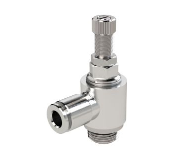 Throttle check valve, supply air, G 1/8, plug-in connector 8