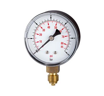 Standard pressure gauge »pressure line« G 1/4, 0 - 4 bar/56 psi