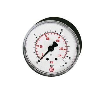 Standardmano, Kunststoff, G 1/4 hinten, 0 - 16,0 bar/230 psi, Ø40