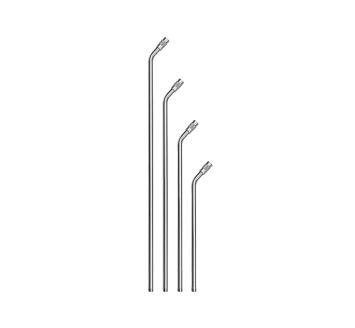 Extension pipe without nozzle, curved 450 mm, Alu, M12x1.25