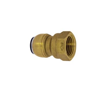 Screw-on connection, Brass, G 1/2, for pipe exterior ø 15 mm