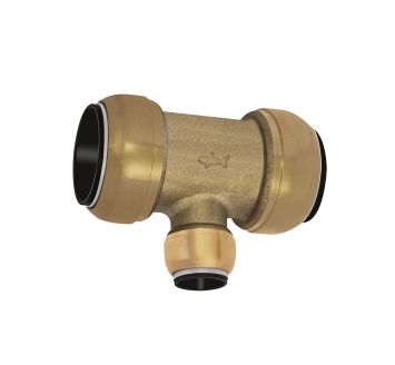 T-reducer connector, Brass, for pipe ø1 54 mm, for pipe ø2 35 mm