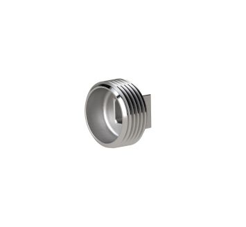 Stopper, Square, R 1 1/2 o., AF 23, Stainless steel 1.4408