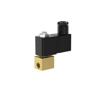 2/2 solenoid valve, NC, G 1/8, PN 0-10, FPM, direc. oper. 230V AC