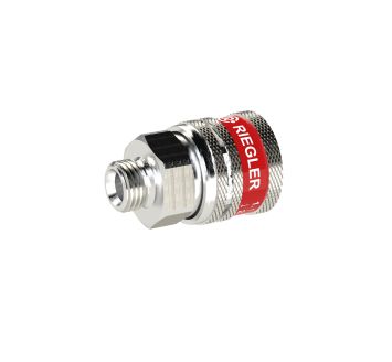 Safety coupling I.D. 7.8, SEK type, nickel-plated brass, G 1/2 ET