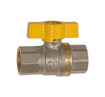 Ball valve EN 331, DVGW, Butterfly handle, IT/IT, Rp 1/4