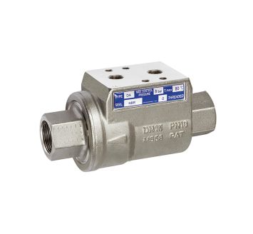 Coaxial valve pneumat. actuated, single-acting NC, NBR, Rp 1 1/4