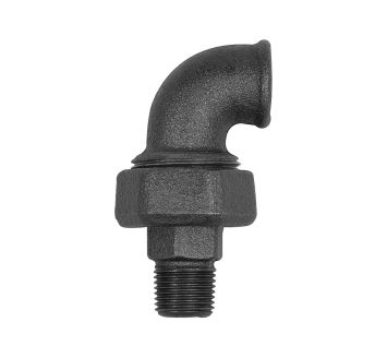 Fitting elbow 97, IT/ET, Rp 1, R 1, black malleable iron fitting