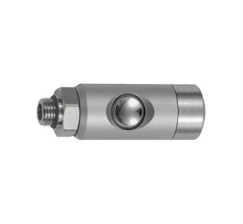 Pushbutton safety coupling I.D. 5.5, rotating, Alu, G 3/8 ET