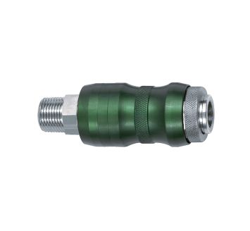 Safety coupling I.D. 7.8, Bi-Tec type, nickel-pl. brass, R 3/8 ET