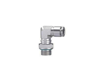 Push-in L-fitting, rotating, G 1/8 o., for hose exterior Ø 4 mm