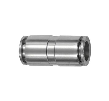 Straight push-in connector, for hose exterior Ø 6 mm