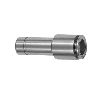 Straight push-in connector with plug nipple 10 mm, reducing