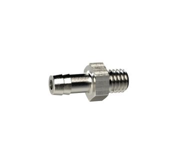 Screw-in hose connector, M8x0,75 o., for hose I.D. 6, AF 12