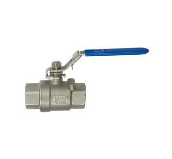 Stainless steel ball valve, length acc. to DIN 3202-M3, G 1/4