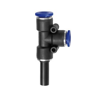 Push-in T-connector, Plug nipple »Blue Series«, hose/plug Ø 6