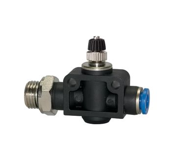 Throttle check valve »Blue Series«, Straight, G 1/4 o.