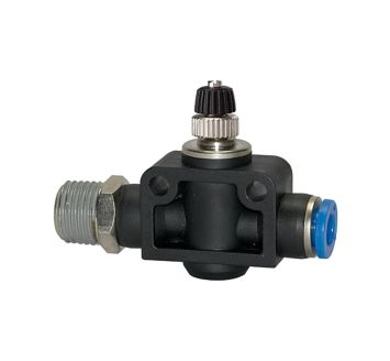 Throttle check valve »Blue Series«, Straight, R 1/2 o.