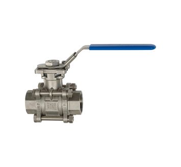 Stainless steel ball valve, length acc. to DIN 3202-M3, G 1/4