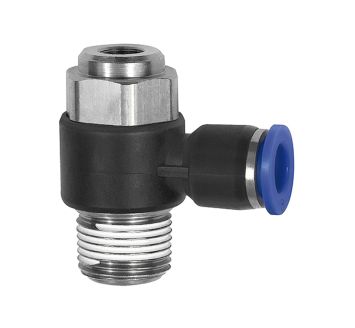 Throttle check valve »Blue Series«, Discharge throttle, R 3/8 o.