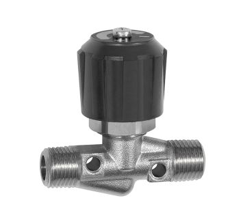 Needle valve, Nickel-plated brass, ET/ET, R 1/2, DN 8