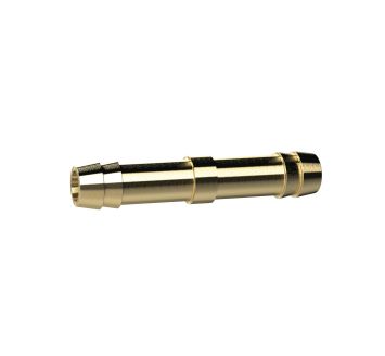 Double hose connector, for hose I.D. 6 mm, Brass