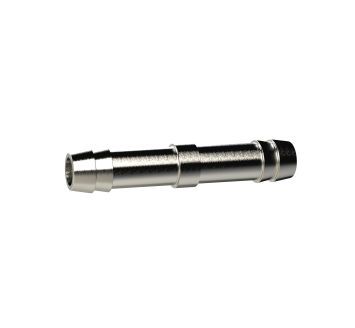 Double hose connector, for hose I.D. 4 mm, nickel-plated brass