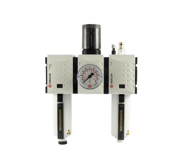 Service unit 3-part »FUTURA«, Metal, Size 2, G 3/8, 0.5-8, Semi