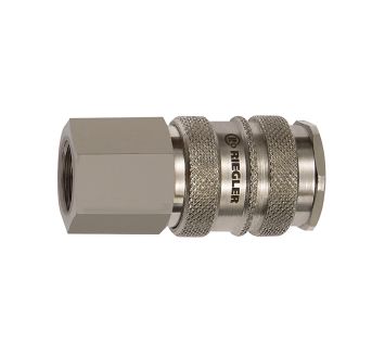 Quick-connect coupl. I.D. 10, Steel/nickel-plated brass, G 3/4 IT