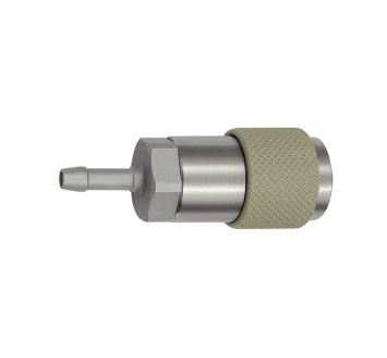 Captive swivel safety coupling I.D. 6, ISO 6150 C, I.D. 6, gray